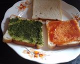 A picture of step 4 of Bread dhokla.