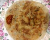 A picture of step 4 of Alu paratha with desi ghee.
