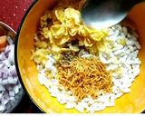 A picture of step 3 of Mumbai bhel.