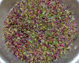A picture of step 1 of Mogri Subzi.