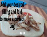 A picture of step 4 of Stuffed Bread Logs.