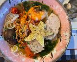 A picture of step 3 of Bún khế chả cá.
