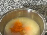 Sopa plátano y pescado
