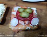 Foto del paso 4 de la receta: Triángulo de crema de queso azul y salmón ahumado