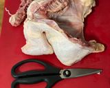 A picture of step 1 of Spatchcock Chicken.
