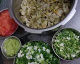 A picture of step 3 of Kathiyawadi Special Chapdi Undhiyu - A dinner thali.
