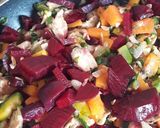 Foto del paso 5 de la receta: Tarta de verduras y pollo