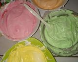 Foto langkah ke 4 dari resep Rainbow cake kukus.