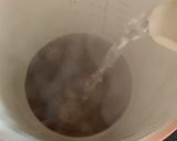 A picture of step 1 of Dalgona coffee.