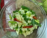 香蔥油醋醬拌秋葵的食譜步驟1照片