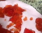 A picture of step 5 of Jhat pat Strawberry cheese cream dessert Ramdan special.