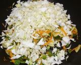 A picture of step 5 of Spicy Chicken and vegetable pasta.