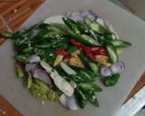 Foto langkah ke 2 dari resep Tumis tongkol suir cabe ijo.