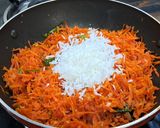 A picture of step 5 of Karnataka Style Carrot Palya.