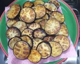 A picture of step 2 of Dahi baingan.