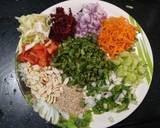Healthy broken wheat and pulses salad recipe step 2 photo