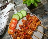 Foto langkah ke 5 dari resep Sate Jamur Panggang Teflon.