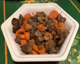 Une image de l'étape 17 de Sauté de sanglier aux carottes (sanglier préalablement mariné 12h).