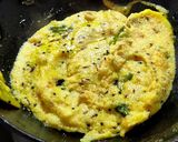 A picture of step 5 of Sanja (Sooji upma with buttermilk).