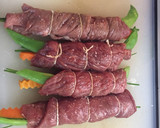 Foto del paso 1 de la receta: Rollo de Ternera con Verduras en cama de Kale Salteado #ternera #carne #bistec