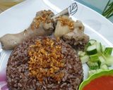 Foto langkah ke 4 dari resep Nasi merah ayam ala ala me.