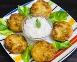 A picture of step 10 of Boiled rice cutlets/kababs.