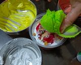 ট্রাই কালার মুজ কেক(tri colour mousse cake recipe in Bengali) রেসিপির ধাপ 2 ছবি