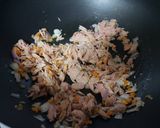 A picture of step 4 of Fried Quinoa with tuna.