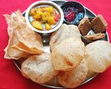 A picture of step 7 of Poori Bhaji (Sunday Special Brunch).