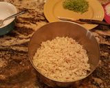 A picture of step 9 of Taisen's crab stuffed mushrooms.