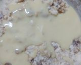 A picture of step 1 of White chocolate cake.