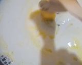 A picture of step 6 of Hot milk tea cake (without oven).
