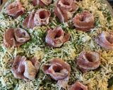Foto del paso 3 de la receta: Pasta con crema de espinacas y bacon
