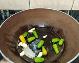 A picture of step 1 of Beetroot chana chutney.
