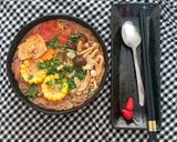 Hình bước làm 5 của món Mì (bún) Thái chay
