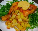 Foto del passaggio 6 della ricetta Cosce di pollo al forno con patate e salsa alla senape