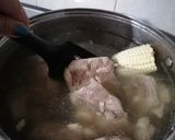 A picture of step 1 of Mole de Olla 🍲.