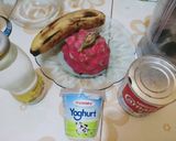 Foto langkah ke 1 dari resep Jus Buah Naga & Pisang.