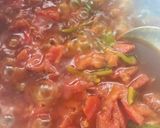 A picture of step 6 of Kashmiri Tomato and Capsicum chutney.
