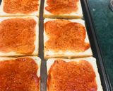 A picture of step 1 of Pizza bread.