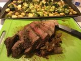 Garlic and Herb butter crusted Tri Tip Roast