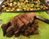 A picture of step 5 of Garlic and Herb butter crusted Tri Tip Roast.
