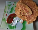 A picture of step 4 of Vegetable Chila.