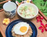 Foto langkah ke 5 dari resep Nasi Goreng Ikan Asin&Sayur Pedas.