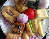 A picture of step 2 of Katla fish with baby pumpkin/ kochi kumdo diye katla machher jhol.