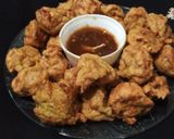 A picture of step 5 of Chicken Fritters😋.