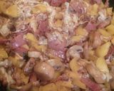 Foto del paso 3 de la receta: Champiñones y Tocino Gratinados/Cherry y Germen de Soya Salteado
