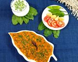 A picture of step 9 of Dal Palak.