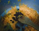 A picture of step 2 of Afghani pulao.
