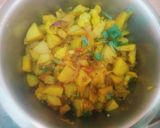 A picture of step 2 of Potato curliflower Dry Sabji.
